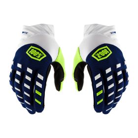 Motocross Gloves 100% AIRMATIC Blue White