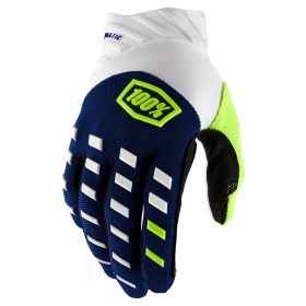 Motocross Gloves 100% AIRMATIC Blue White