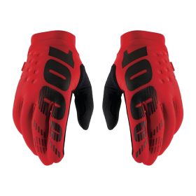 Guanti Motocross 100% BRISKER Rosso Nero
