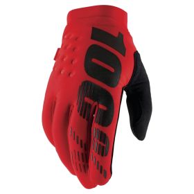Guanti Motocross 100% BRISKER Rosso Nero