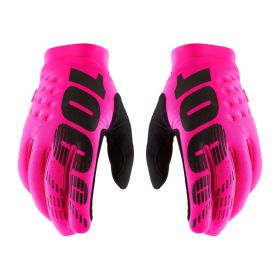 Guanti Motocross 100% BRISKER Rosa Neon