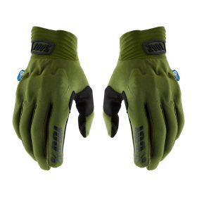 Guanti Motocross 100% COGNITO SMART SHOCK Verde Militare Nero