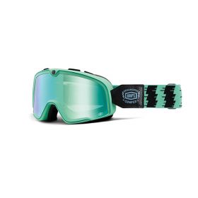 Motocross Goggle 100% Barstow Ornamental Conifer Green Mirror Lens