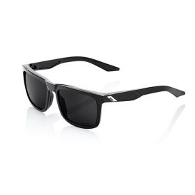 Sunglasses 100% Blake Glossy Black Grey Peakpolar Lens