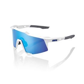 Sunglasses 100% Speedcraft White Blue Multilayer Hiper Lens
