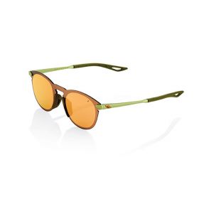 Sonnenbrille 100% Legere Round Grün Bronze Mehrschicht Linse