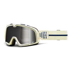 Maschera Motocross 100% Barstow Arno Lente Specchio Argento