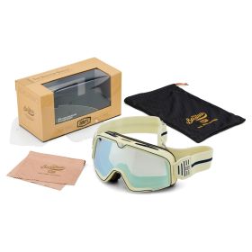 Maschera Motocross 100% Barstow Arno Lente Specchio Argento