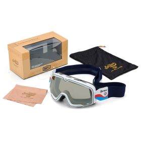 Masque Motocross 100% Barstow Lucien Lentille Miroir Argentée