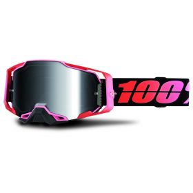 Masque Motocross 100% Armega Guerlin Lentille Miroir Argentée
