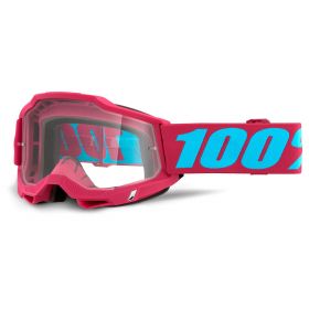 Maschera Motocross 100% Accuri 2 Excelsior Lente Specchio Blu