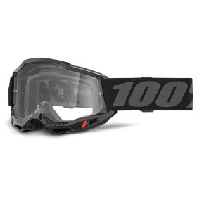 Masque Motocross 100% Accuri 2 OTG Noir Lentille Claire