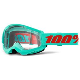 Masque Motocross 100% Strata 2 Maupiti Lentille Claire