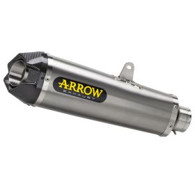 ARROW Works Racing Slip-On Muffler Carbon Titanium End Cap for Suzuki GSX-8R