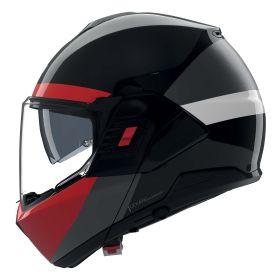 Casque modulable réversible NOLAN N120-1 Blocco 357 noir rouge