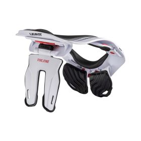 Protezione collo moto LEATT 5.5 bianco nero certificazione CE
