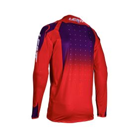 Maillot motocross LEATT Moto 4.5 Lite Sunburn rouge violet filet élastique
