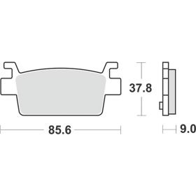 SBS 238HF Bremsbelagsatz Keramische Verbindung für KYMCO