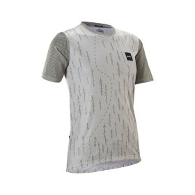 LEATT Trail 3.0 Damen Technisches MTB-Shirt Weiß Atmungsaktiv mit Reißverschlusstasche