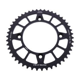 JT Kettenrad 47 Zähne 420 Pitch Schwarz Aluminium für Yamaha YZ 65