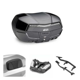 GIVI MAXIA 5 TECH Black Smoke 58L Top Case Kit for VOGE VALICO DSX RALLY