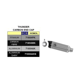 ARROW Thunder Slip-On Racing Exhaust Aluminum Carby Cap and Collector for Yamaha Tracer 9
