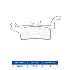 CL BRAKES 3098MSC Bremsbelag-Paar gesinterte Verbindung