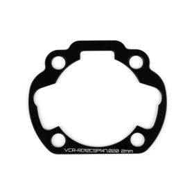 VOCA RACING 2mm Cylinder Spacer Black Derbi Variant