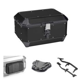 GIVI TREKKER ALASKA 56L Topcase-Kit in Schwarz für ZONTES 703F ADVENTURE