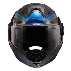 Casco Modulare Reversibile LS2 FF901 ADVANT-X Spectrum Nero Lucido Titanio Blu