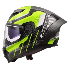 Casques Integraux LS2 FF807 DRAGON Trax Jaune H-Viz Noir Brillant