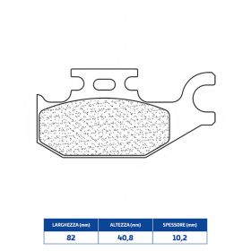 CL FREINS Jeu de plaquettes de frein en composé fritté pour SUZUKI