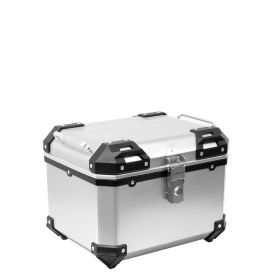 Bauletto X-PLOR in Plastica 30 Litri colore Alluminio con Piastra Universale