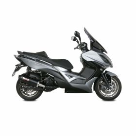MIVV OVAL Silencieux Slip-On embout en carbone noir pour KYMCO XCITING 400i