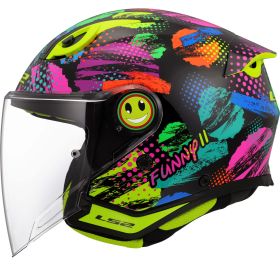 Casque de Moto Enfant LS2 OF622 FUNNY II Joy Noir Brillant