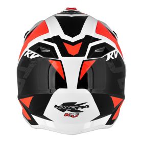 Casco Motocross KAPPA KV49 SHOCK bianco lucido nero rosso taglia M