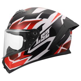 Integralhelm LS2 FF820 RAPID III XTREM weiss schwarz rot
