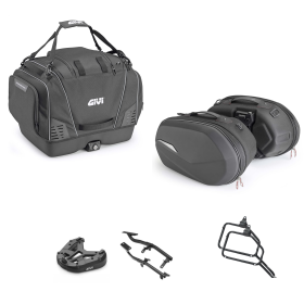 Kit GIVI borsa T525 borsa ST609+ nero 33/25L per HONDA CB A HORNET
