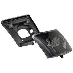 SIP Matte Black Rear Light with LED and European Approval Frame