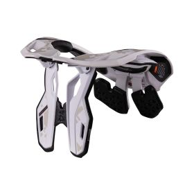 Protezione collo moto LEATT 4.5 bianco nero certificazione CE