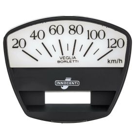 Quadrante contachilometri PREMIUM QUALITAT nero/bianco 120km/h