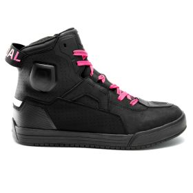Stivali moto donna REBELHORN VANDAL II Lady neri/rosa
