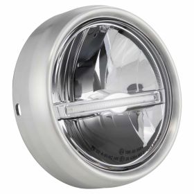 SIP PERFORMANCE LED Round Headlight 130 mm 12V CNC Aluminum European Approval