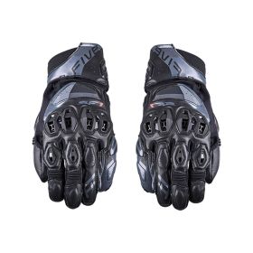 Guanti Moto Racing FIVE SF1 EVO Estivi in Pelle Nero Grigio Scuro