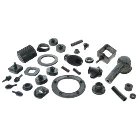 Kit 31 gommini REPRO TEILE nero per Vespa PX80/200/PE