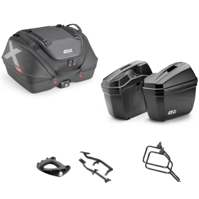GIVI X-LINE Top Case Kit E22 Black 40/22L for BMW R GS