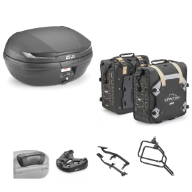 GIVI ARENA TECH Top Case Canyon Bag Fumé Noir 45/35L pour YAMAHA
