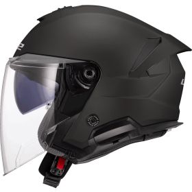 Casque Jet LS2 OF618 VERSO II Solid Noir Mat