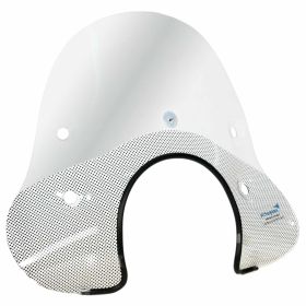 CUPPINI Windschutzscheibe 215x475 mm schwarz mit Halterungen Montagematerial enthalten