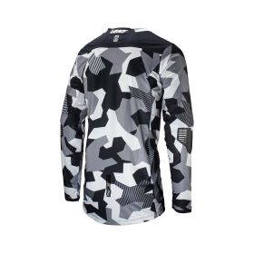 Maillot motocross LEATT Moto 4.5 Enduro Forge gris filet élastique